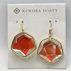 Kendra Scott 14K Goldplated Dichroic Glass Drop Earrings